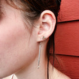 Tiny Compass Rose Stud Earrings