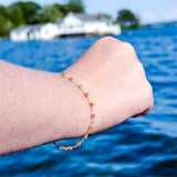 Carnelian Chain Bracelet
