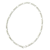 Claspless Figaro Chain Bracelet