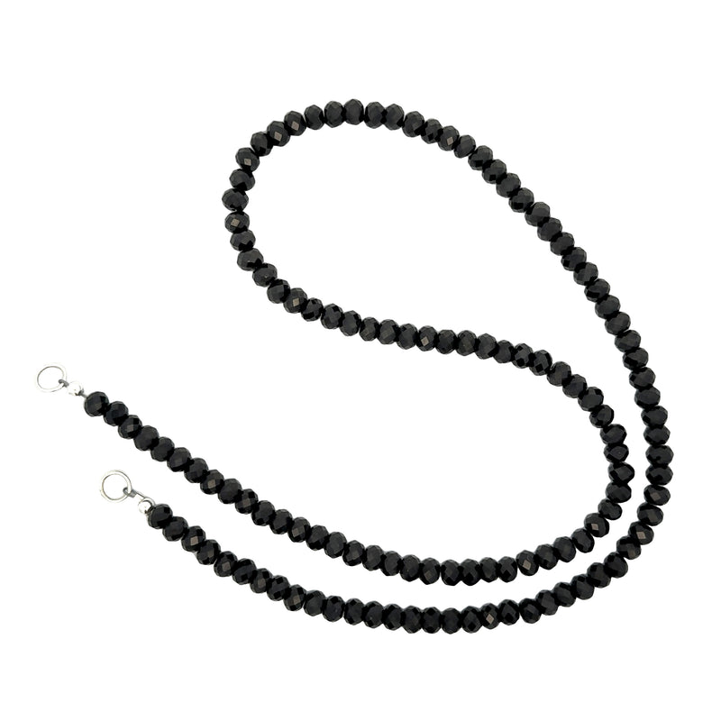 Claspless Medium Black Spinel Strand