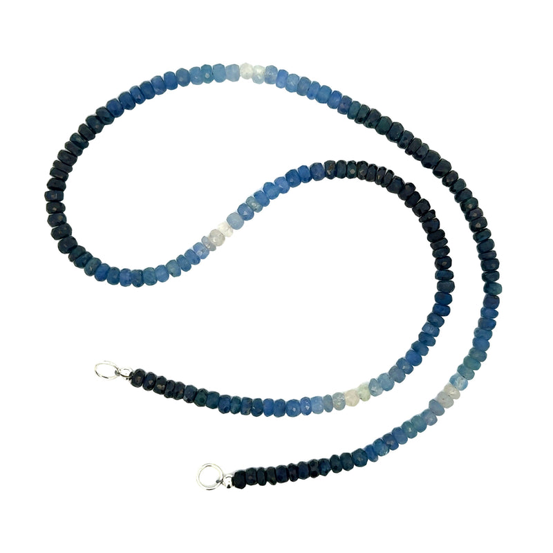 Claspless Medium Ombre Blue Sapphire Strand
