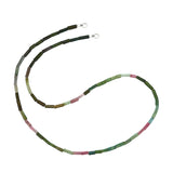 Claspless Small Cylinder Multicolor Tourmaline Strand