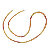 Claspless Small Ombré Fire Sapphire Strand