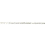 Claspless Figaro Chain Bracelet