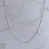Diamond Cut Fine Cable Chain