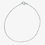 Diamond Cut Fine Cable Chain Bracelet