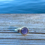 Iolite and Sapphire Ring