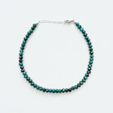 Medium Ombre Dark Green Emerald Bracelet