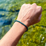 Medium Ombre Dark Green Emerald Bracelet