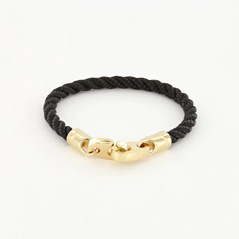 Endeavour Single Wrap Rope Bracelet (Black)