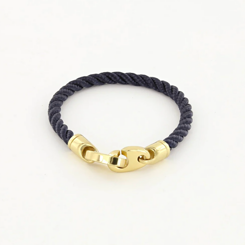 Endeavour Single Wrap Rope Bracelet (Navy)
