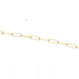 Fine Paperclip Chain Bracelet