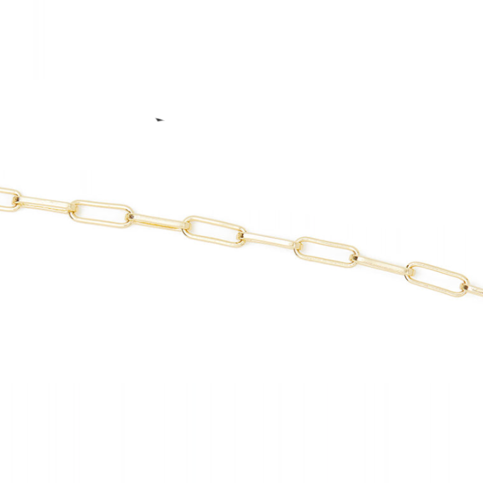 Fine Paperclip Chain Bracelet