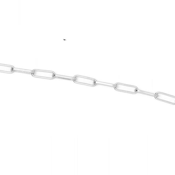 Fine Paperclip Chain Bracelet