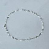 Fine Paperclip Chain Bracelet