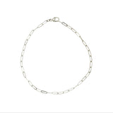 Fine Paperclip Chain Bracelet