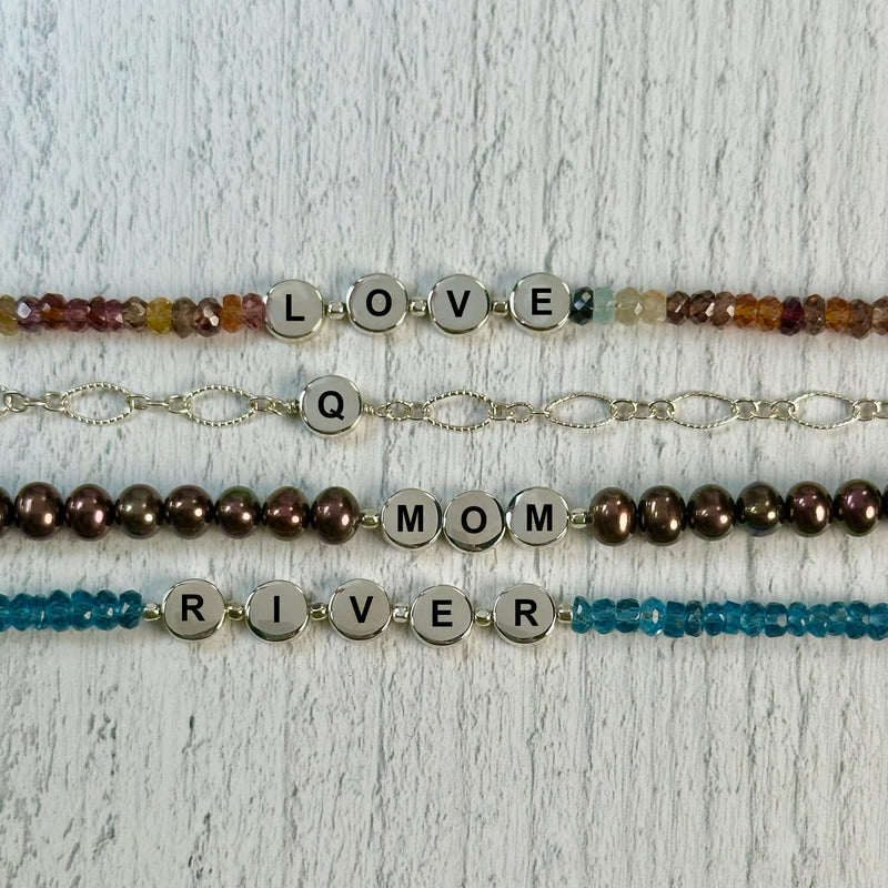 Engravable Alphabet Beads