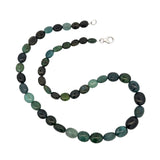 Graduated Oval Blue Green Tourmaline Strand