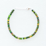Medium Ombre Green Tourmaline Bracelet
