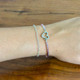 Small Heart Chain Bracelet