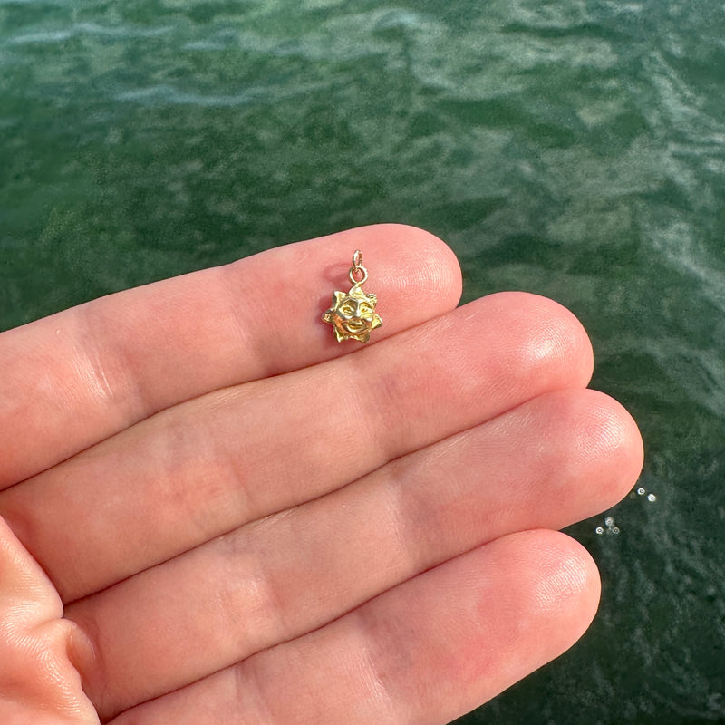 Vintage Baby Sun Charm