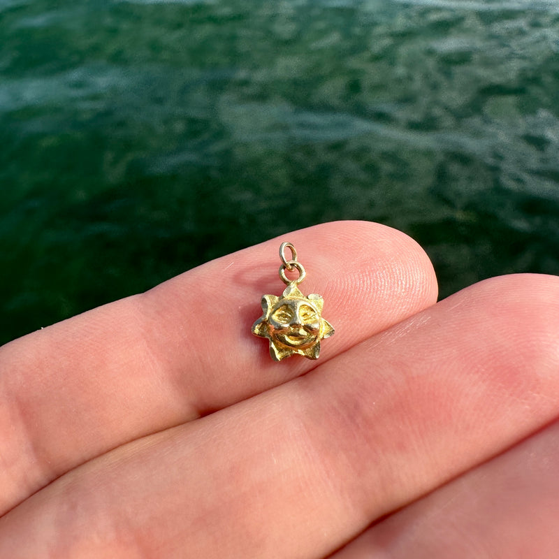 Vintage Baby Sun Charm