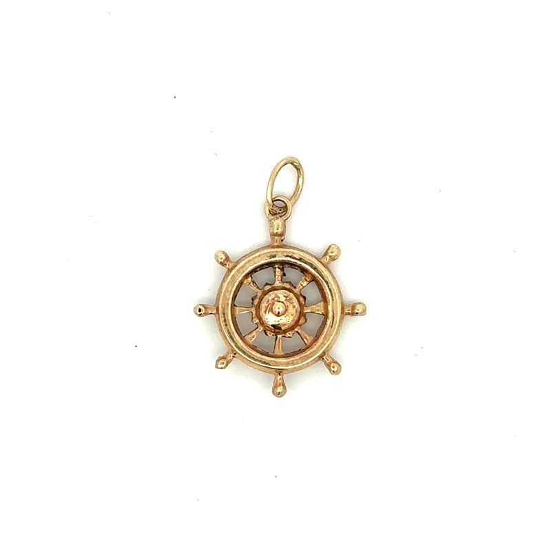 Vintage Ship's Wheel Charm