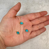 Small Organic Channel Set Turquoise Connector
