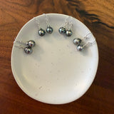 Small Gray Tahitian Pearl Earrings