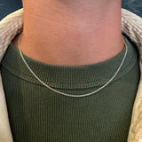 Diamond Cut Fine Cable Chain