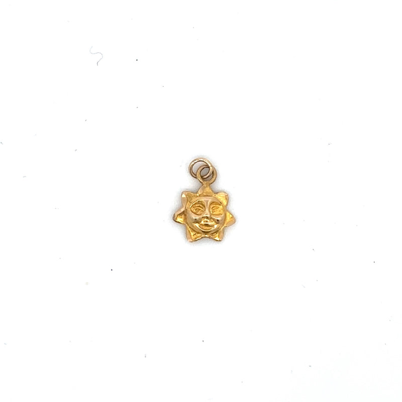 Vintage Baby Sun Charm