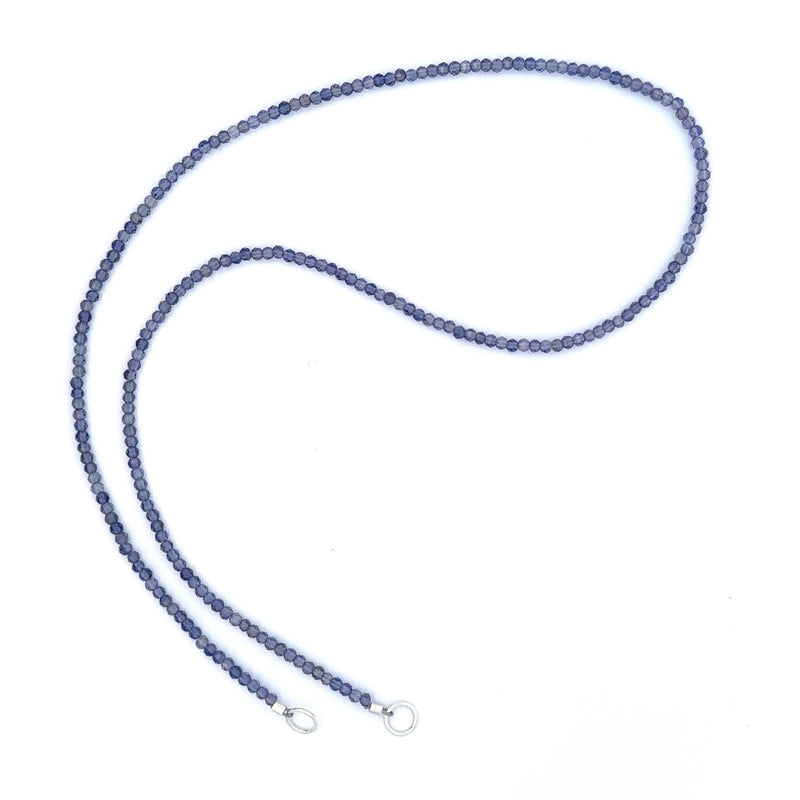 Claspless Tiny Round Iolite Strand