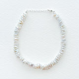 Medium White Keishi Pearl Bracelet