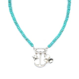 Claspless Large Sleeping Beauty Turquoise Strand