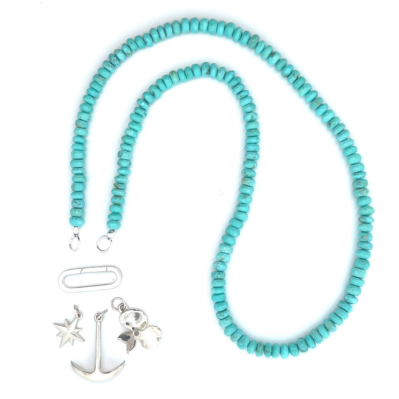 Claspless Large Sleeping Beauty Turquoise Strand