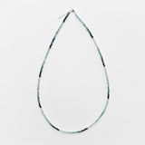 Tiny Round Ombre Blue Green Tourmaline Strand