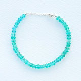 Large Light Teal Apatite Bracelet