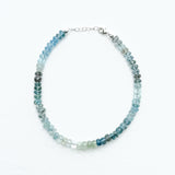 Small Ombre Moss Aquamarine Bracelet