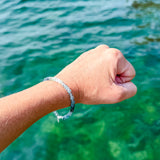 Small Ombre Moss Aquamarine Bracelet