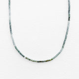 Tiny Round Ombre Moss Aquamarine Strand