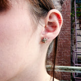 Medium Compass Rose Stud Earrings