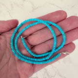 Medium Teal Blue Turquoise Strand