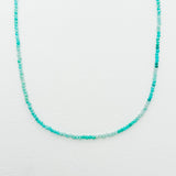 Tiny Round Ombre Baby Blue Amazonite Strand
