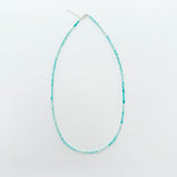 Tiny Round Ombre Baby Blue Amazonite Strand