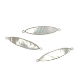 Surfboard Shape Channel Set Mother of Pearl Connector