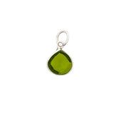 Channel Set Heart Shape Pendant