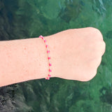 Pink Tourmaline Chain Bracelet