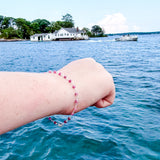 Pink Tourmaline Chain Bracelet