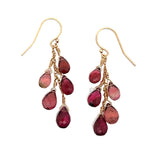 Pink Tourmaline Cascade Earrings