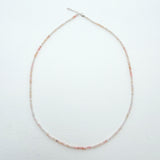 Tiny Round Pink Opal Strand